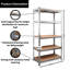 Aneissa 90cm W Metal Height -Adjustable Shelving Unit with Wheels