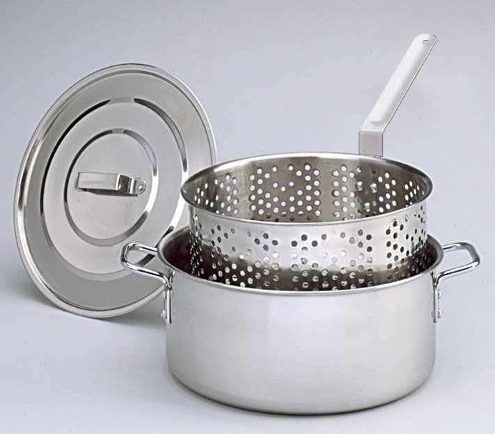 Deep Fryer with Lid, Two Helper Handles and Basket