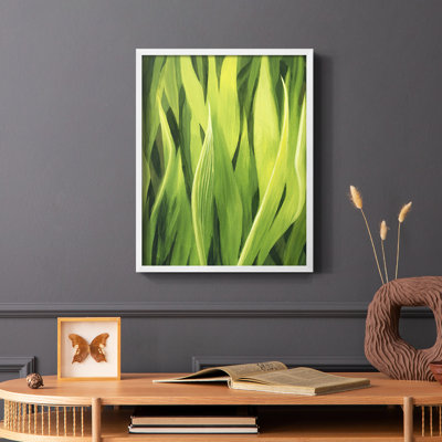«Blades of Grass II», reproduction encadrée - bois massif
