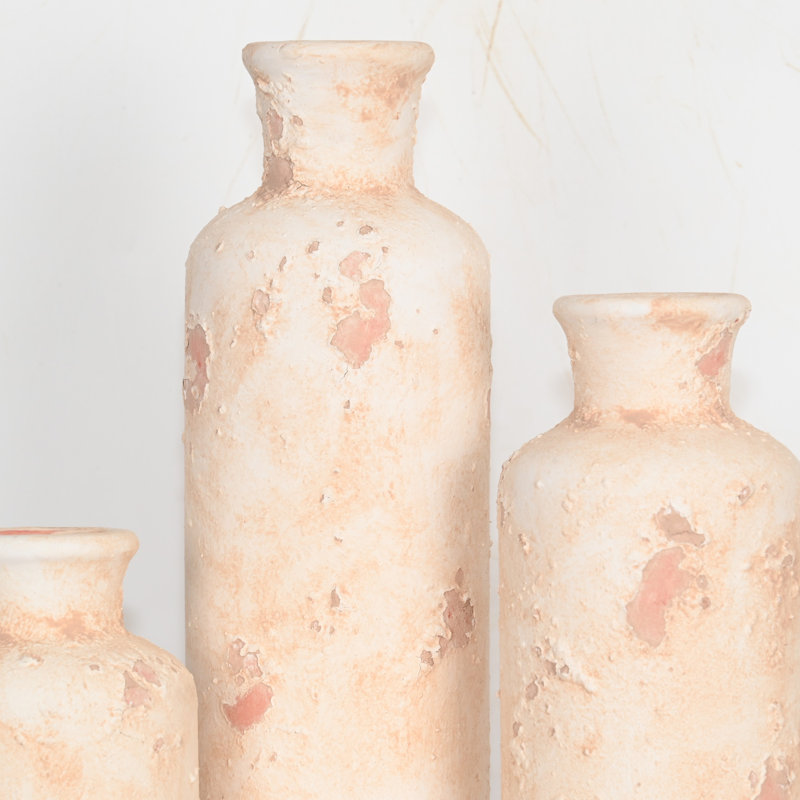 Ensemble de vases en céramique Dalonte, Beige