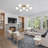 Enzo 7-Light Glass Semi Flush Mount 