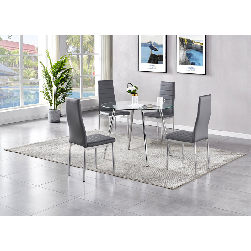 Chaise d'appoint Knorr, Gris