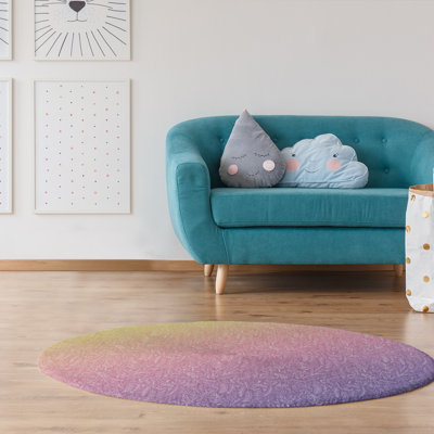 Tapis rouge/mauve dégradé ditsy floral