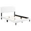 Lit double blanc avec effet apaisant - l 57 po x P 81 po x H 47 po, atmosphère relaxante, taille douillette pour chambre à coucher apaisante 47 po x H 57 po,