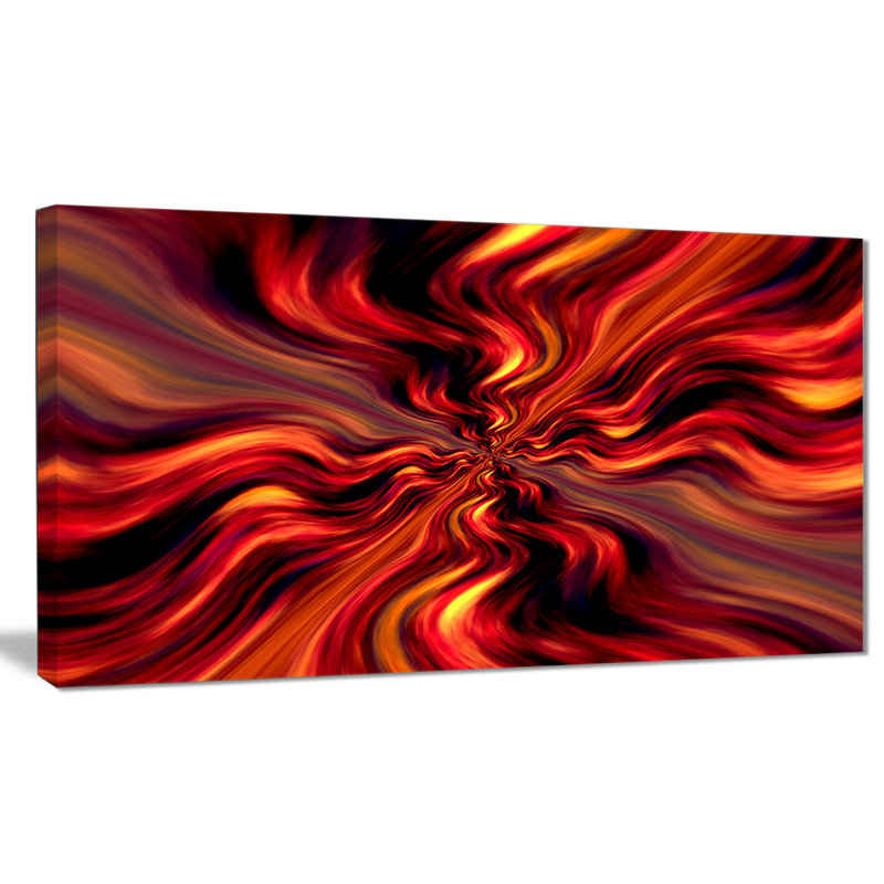 Corwin, «Red Infinity Illustration», impression, H 8 po x l 12 po x P 1 po, Toile tendue