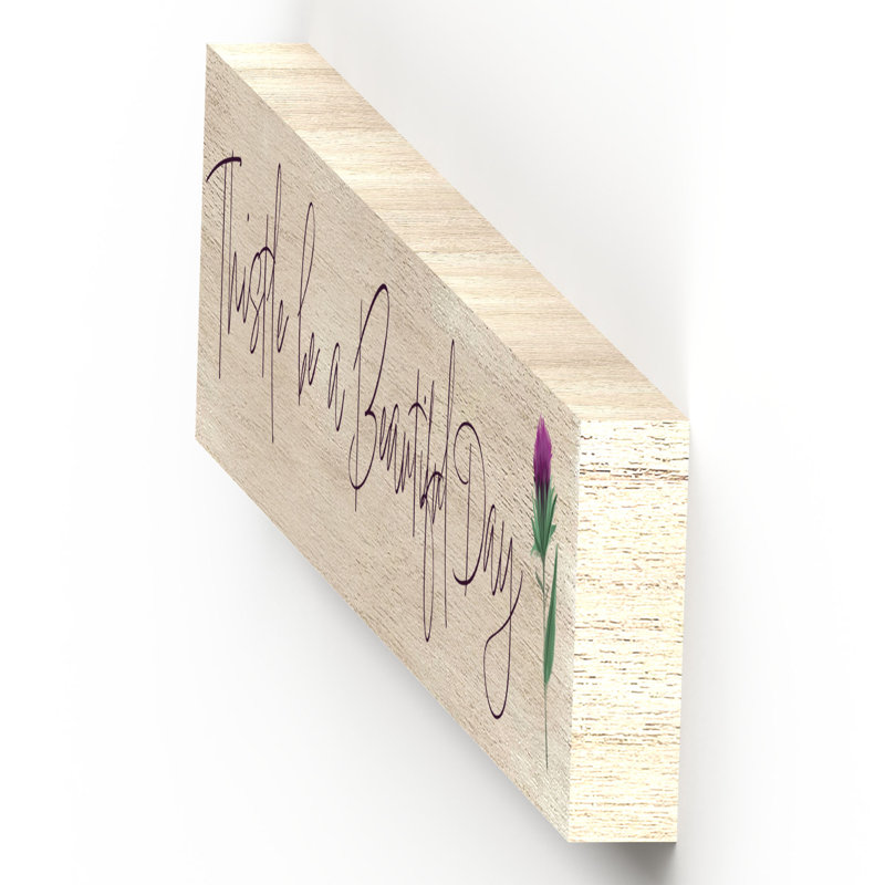 Kana Landscape & Nature Decorative Plaque / Box Sign, Oak