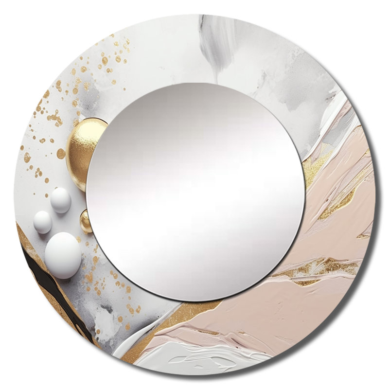 Marbre mystérieux blanc et or Oswalda, 29 po x 29 po