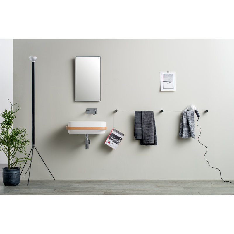 Dot 100cm Towel Bar, White
