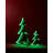 Green Pine Tree Ekkolight 11.75"H