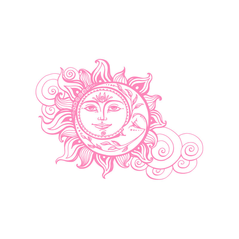 Non-Wall Damaging Wall Decal, Soft Pink