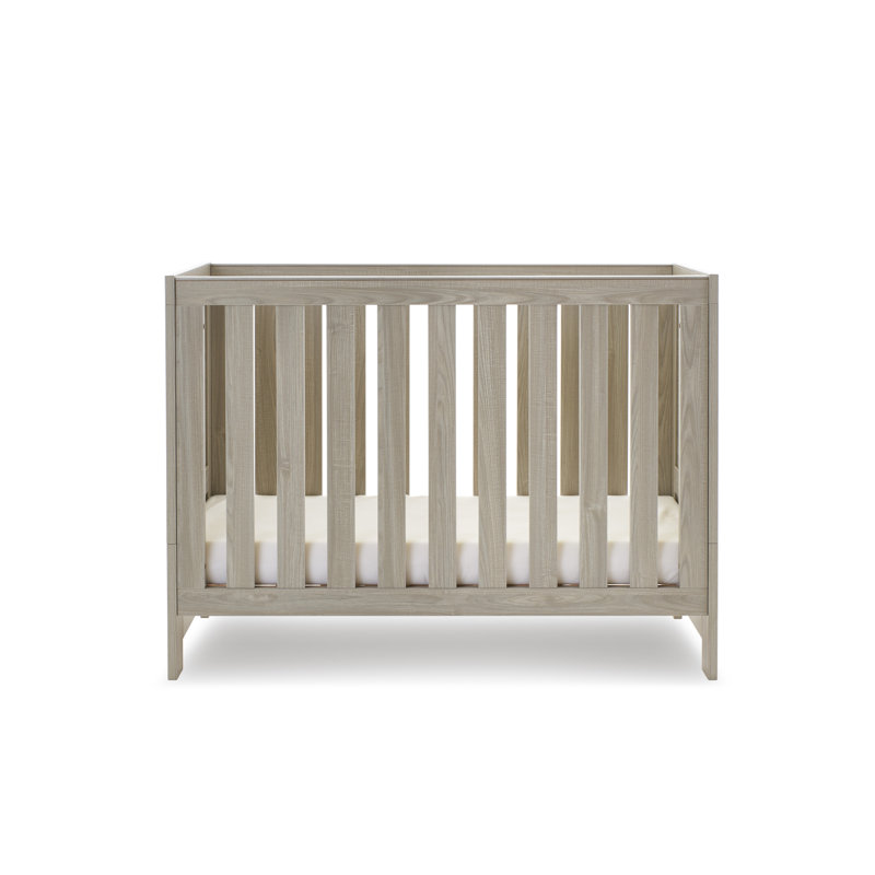 Nika Mini Cot Bed, Grey Wash