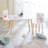 Kids 3 Piece Rectangular Play Or Activity Table and Chair Set