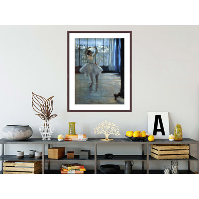 «Dancer in a Window» (Danseur au studio du photographe) par Edgar Degas, impression giclée encadrée
