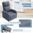 Recliner Chair for Adults, PU Leather Lazy Recliner Ergonomic Adjustable Single Sofa Enhanced with Side Pocket, Tall Back, Wide Arms & Padded Seat, Home Theater Seating for Living Room-1766646982