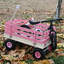 Outdoor Wooden Wagon Cart With Folding Handle-125205151