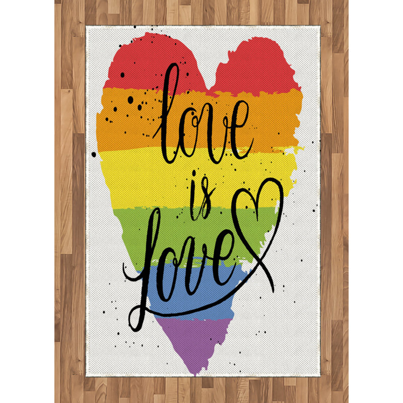 Tapis décoratif Pride, Rectangle— 4 pi x 5 pi 8 po