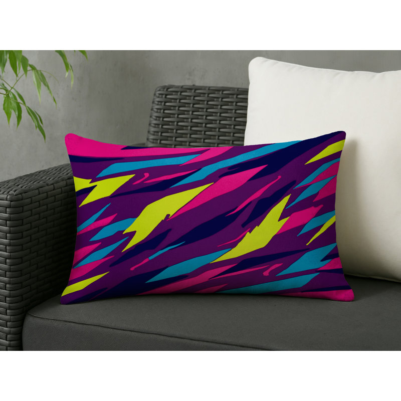 Dynamo Fade Indoor And Outdoor Throw Pillow, Rectangle 14"H x 20"W