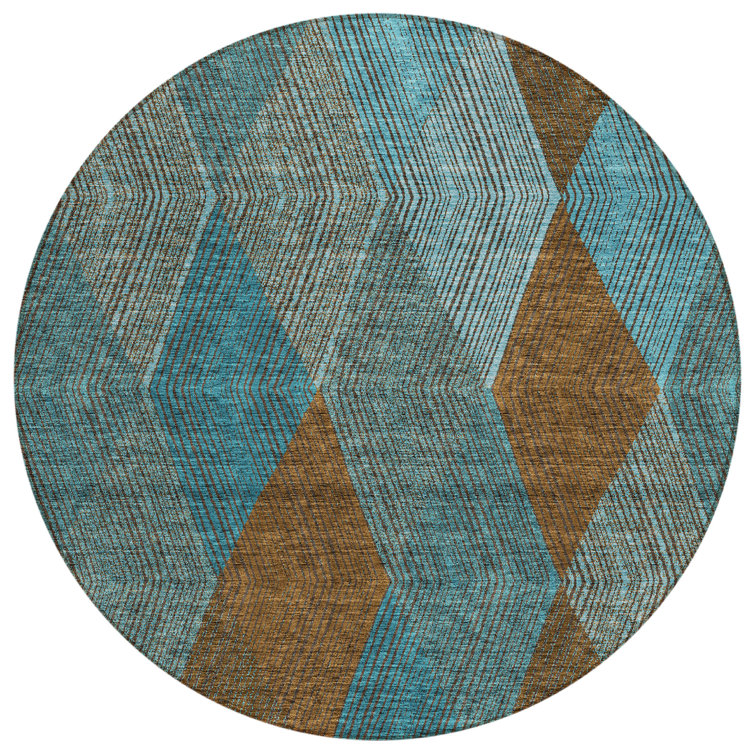 Aquaisha Washable Geometric Indoor / Outdoor Rug