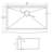 33'' L Farmhouse / Apron Single Bowl Stainless Steel Kitchen Sink