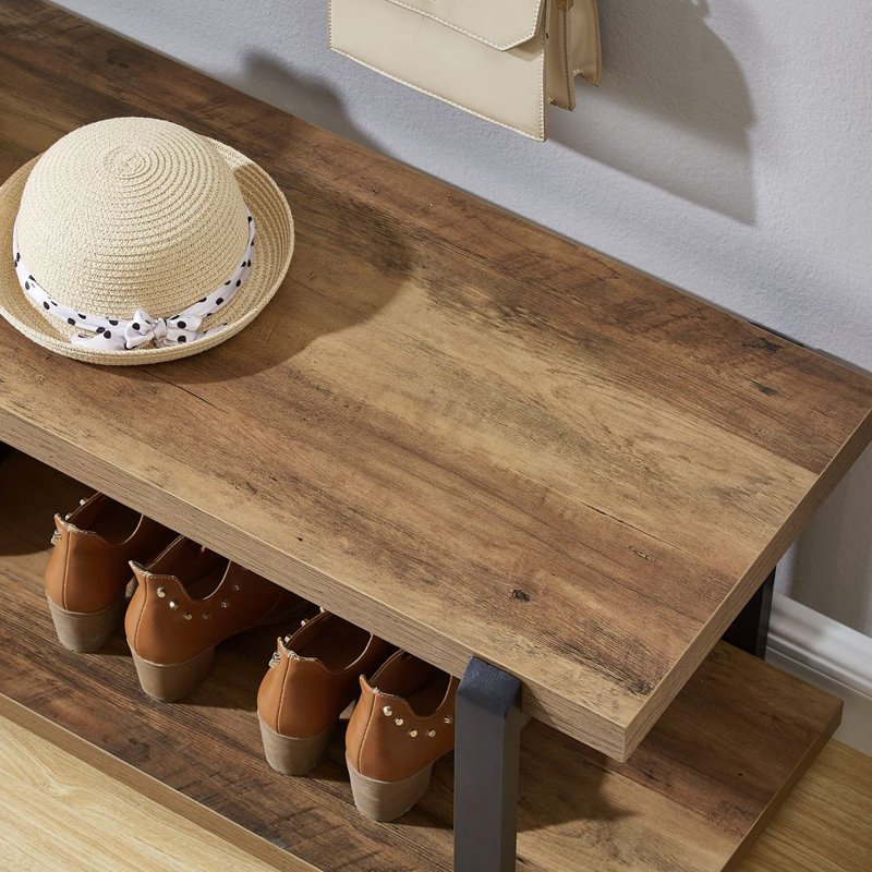 Banc de rangement H 47 po Hulstein, Chêne