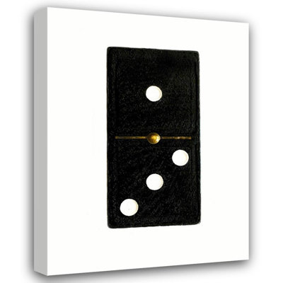 Art sur toile tendue Ivy Bronx GST Gallery: Black Domino 1 3