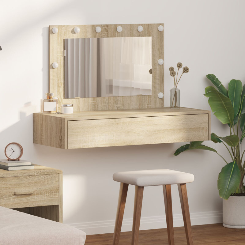 Standard Mirror Vanity Unit, Sonoma Oak