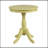 Alger Light Yellow Finish Accent Table
