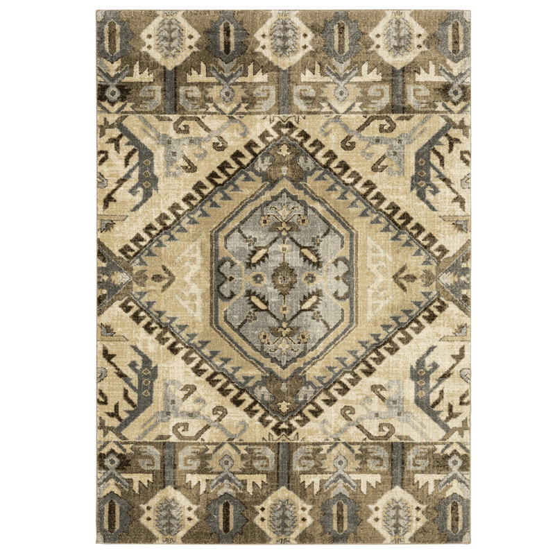 Donall Oriental Indoor Rug, Rectangle 6'7" x 9'6"