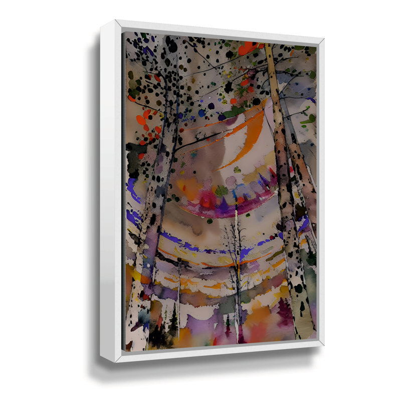 «Look up at the forest» par Elena Ray, reproduction sur toile, H 32 po x l 48 po x P 2 po, Toile tendue