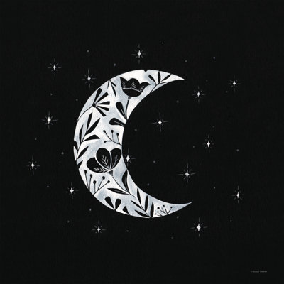 Silhouette florale de lune 2885403