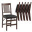 Chaises de salle à manger pliantes rembourrées et empilables avec structure en bois massif, sans assemblage-136333243