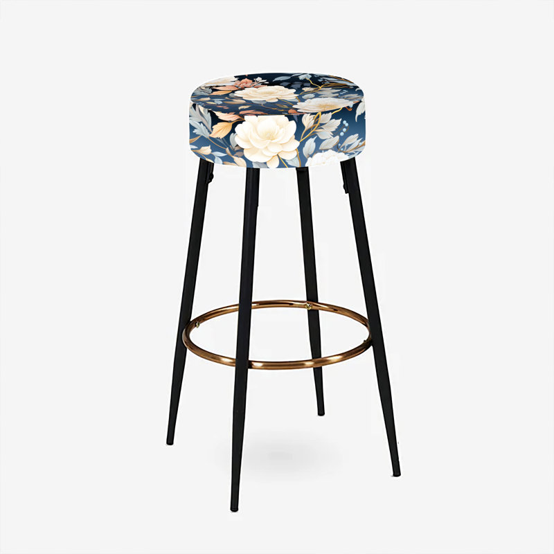 Ensemble de 2 tabourets de bar à motif de lune Moody Subdued