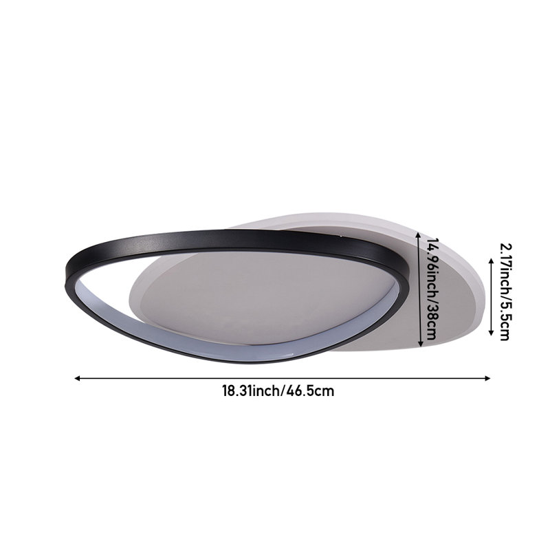 Aluminum LED Flush Mount, 45