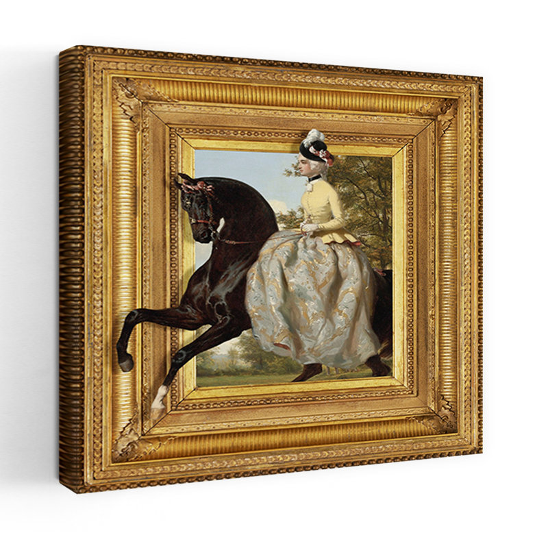 Art contemporain Art cheval, H 36 po x l 36 po