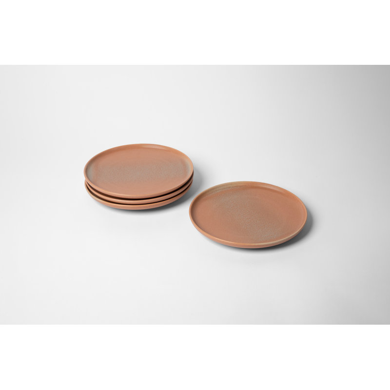 Cloud Terre Iceland  Stoneware, 10.75"  Dinner Plate (Set of 4), Volcanic Gray, Terra Rosa