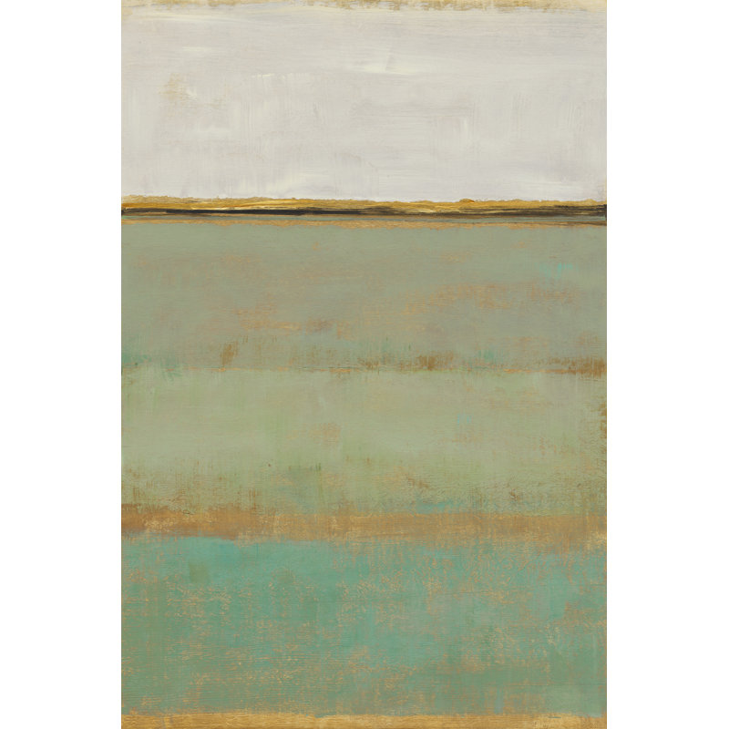 «Verdant Field II», peinture sur toile, H 48 po x l 32 po