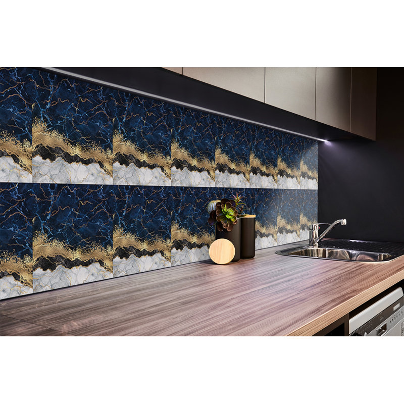 Self Adhesive Vinyl Splashback Sticker Wall Stickers 39,37x19,68 Inch Tile Peel and Stick Wall Tiles