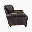 Fauteuil d'appoint 43,5 po Boldman avec similicuir respirant, garniture cloutée et mousse à haute densité sur ressorts