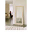 Suna Miroir rectangulaire encadré en marbre de pierre naturelle 35 po x 79 po