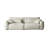 White Genuine Leather Modular Sofa cushion couch-1960822045-1960822044