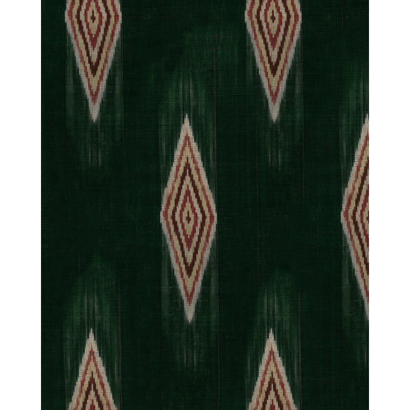 Woodstock Lifestyle Geometric Wallpaper Roll, Beige/Green/Red
