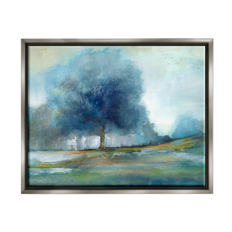 Art mural sur toile flottant Wildon Home®, H 25 po x l 31 po x P 1,7 po, Cadre flottant gris lustré