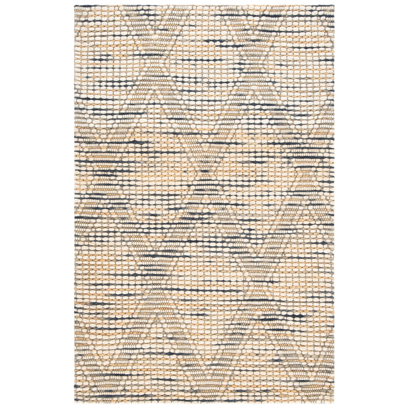 Tapis ivoire / bleu Edgartown 901, Rectangulaire 3 pi x 5 pi