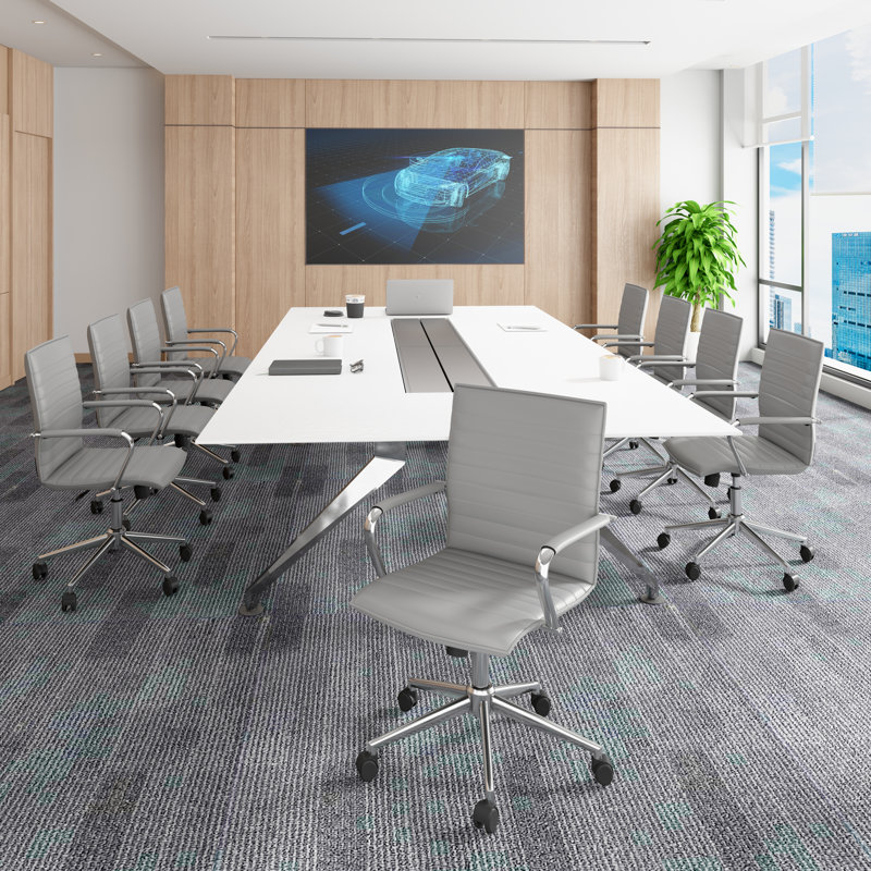 Vinyl Task Chair, Gray