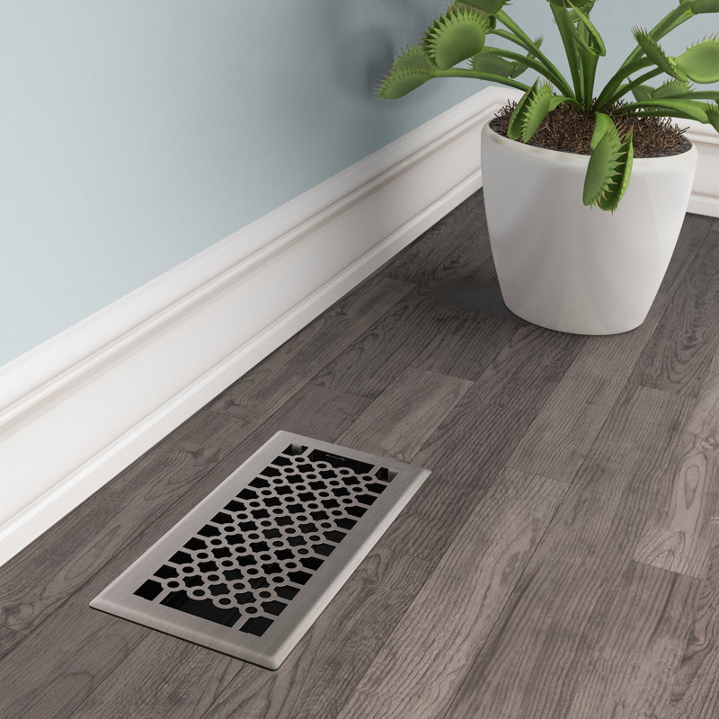 Imperial 4'' W Vent Cover, Brushed Nickel, 4" W x 10" L