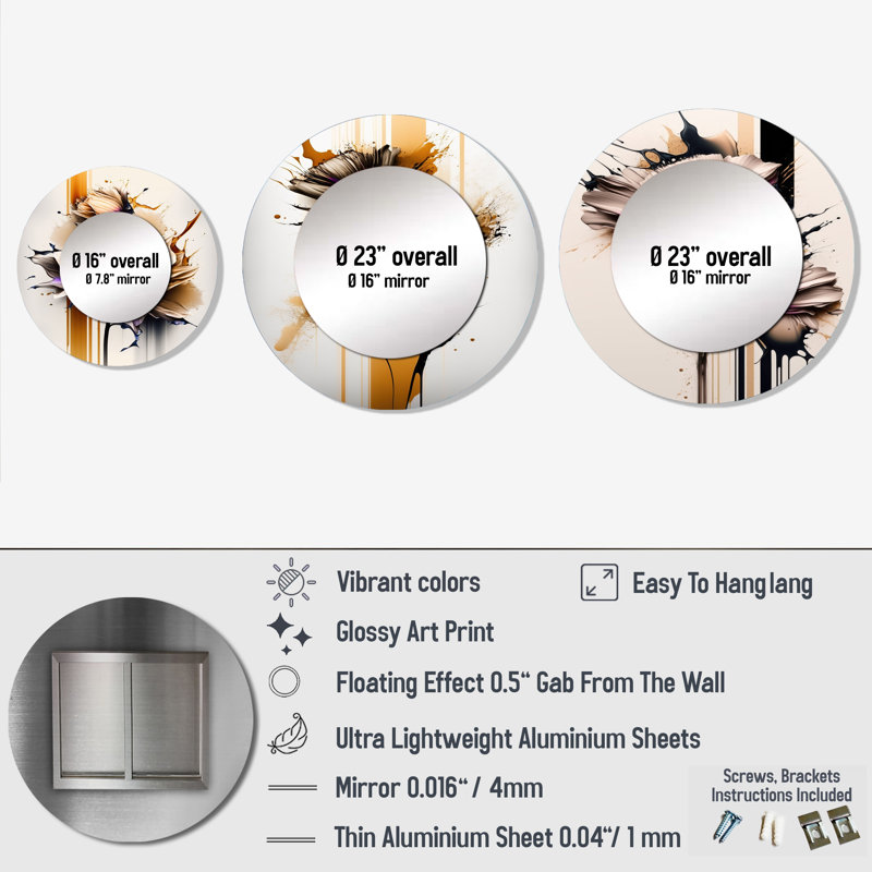 Dija Round Wall Mirror