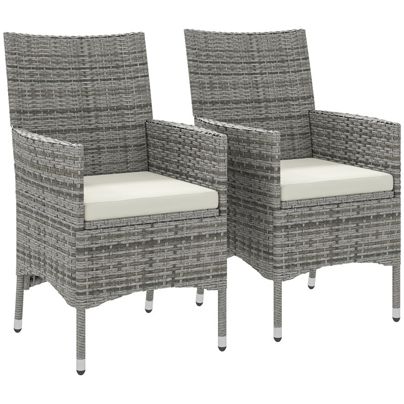 Patio Dining Armchair with Cushion