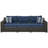 Humnoke 97.13'' Wide Straight Patio Sofa with Cushions