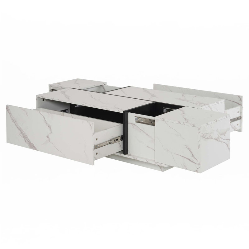 Rectangular Sliding Top Coffee Table