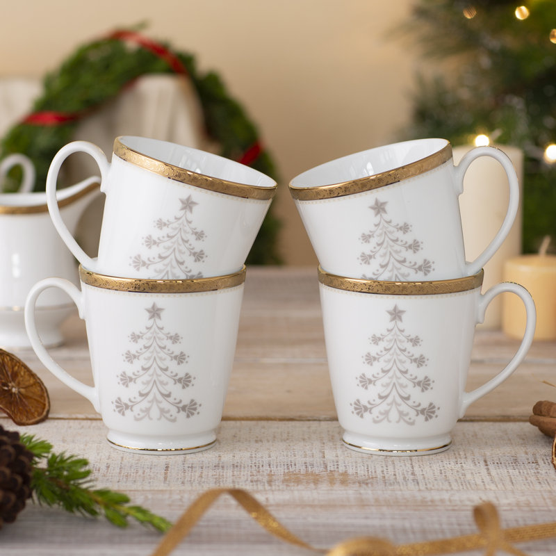 Tasses à café Noritake Charlotta Gold, 12 oz